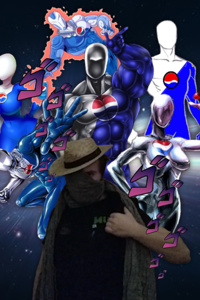 Straw Masked and Pepsi stands