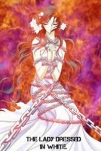 The lady dressed in white.